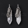 Natural Quartz Crystal Pendants G-E059-04AS-07-4