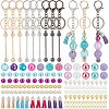   DIY Beadable Keychain Bar Making Kit DIY-PH0017-37-1