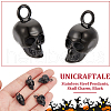Unicraftale 6Pcs Retro 304 Stainless Steel Pendants STAS-UN0060-20EB-5