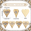 SUNNYCLUE 8Pcs 2 Colors 304 Stainless Steel Pendants STAS-SC0009-41-2