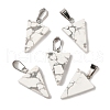 Natural Howlite Pendants G-B127-04P-12-2