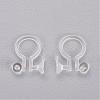 Clear Plastic Clip-on Earring Converter KY-P005-01-2