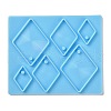 Rhombus Shape Holographic Pendant DIY Silicone Mold DIY-K063-10-2