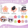 CRASPIRE 24Pcs 8 Colors Resin Shoe Decorations DIY-CP0010-15-2