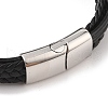 Braided Microfiber Leather Multi-strand Bracelets BJEW-B096-08C-3
