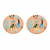 Spray Painted Iron Pendants IFIN-T016-34-2