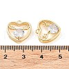 Brass Micro Pave Cubic Zirconia Pendants KK-K276-03G-3