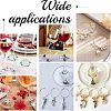 Unicraftale 100Pcs 2 Colors 316 Surgical Stainless Steel Wine Glass Charms Rings STAS-UN0028-95B-6