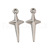 304 Stainless Steel Pendants STAS-YW0002-27-1