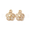 Brass Micro Pave Cubic Zirconia Pendants KK-Z112-17G-1