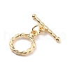 Rack Plating Brass Toggle Clasps KK-E034-13LG-3