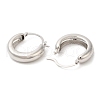 Rack Plating Brass Plain Hoop Earrings EJEW-R152-01P-2