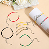 SUNNYCLUE 30Pcs Braided PU Leather Cord Bracelet Making MAK-SC0001-30A-4