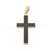 304 Stainless Steel Pendants STAS-K151-07G-1