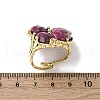 Natural Quartz Cuff Rings RJEW-M076-06G-02-3