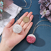 CHGCRAFT DIY Rhinestone Ball Beads Charm Necklace Making Kit DIY-CA0003-58-3