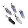Natural Blue Spot Jasper Pointed Pendants G-K329-42P-1