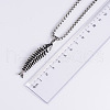 Creative Punk Style Fishbone Pendant Necklaces QX5165-2