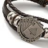 PU Imitation Leather Cord Triple Layer Multi-strand Bracelets BJEW-P329-03B-AS-2