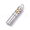 Openable 304 Stainless Steel Perfume Bottle Pendants STAS-D097-11P-2