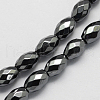 Non-magnetic Synthetic Hematite Beads Strands G-Q907-6x4mm-2