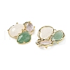 Natural Amethyst/Green Aventurine/Quartz Crystal  Links connectors G-E526-28M-2