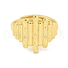 Brass Open Cuff Ring for Women RJEW-M173-11B-G-2