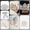 AHADERMAKER 80Pcs 8 Style Rectangle Octagon & Square Sew on Rhinestone RGLA-GA0001-10-8