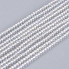 Electroplate Glass Beads Strands X-EGLA-I013-2mm-AB01-1