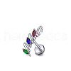 304 Stainless Steel Cubic Zirconia Cartilage Earrings WGBE79F-19-1