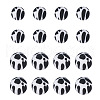 20Pcs 2 Colors Silicone Beads SIL-TA0001-07A-8