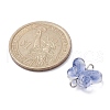 Transparent Baking Painted Glass Connector Charms PALLOY-JF02341-01-2