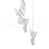 LED Solar Powered Angel Wind Chime HJEW-I009-03-5