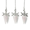 Natural Rose Quartz Cone Dowsing Pendulum Big Pendants G-C114-01P-20-1