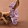 Natural Amethyst Chips Stretch Bracelets BJEW-Z100-01-3