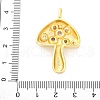 Brass Micro Pave Cubic Zirconia Pendants KK-D325-29G-3