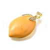 Brass Micro Pave Cubic Zirconia with Enamel Pendants KK-Q066-20G-2