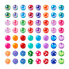 82Pcs 32 Style Opaque & Transparent Acrylic Beads MACR-TA0001-24-10