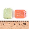 UV Plating Opaque Acrylic Beads OACR-T028-52-3