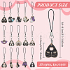 Alloy Enamel Pendant Mobile Straps HJEW-BC00027-2