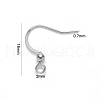 Tarnish Resistant 304 Stainless Steel French Earring Hooks STAS-S111-004P-3
