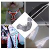 Reflective Cotton Ribbons SRIB-WH0011-283-6