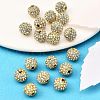 Alloy Rhinestone Beads RB-A034-10mm-A01G-4