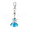 Angel Glass Pendant Decorations HJEW-MZ00261-05-2
