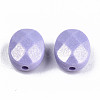 Spray Painted Acrylic Beads MACR-T037-08-3