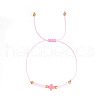 Bohemian Style Glass Braided Beads Bracelets EW0556-5-1