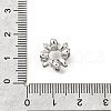 Brass Micro Pave Clear Cubic Zirconia European Beads KK-V008-15P-3