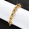 304 Stainless Steel Cable Chain Bracelets for Women BJEW-Q050-01D-G-5