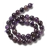 Round Natural Chevron Amethyst Bead Strands G-S380-01B-01-3