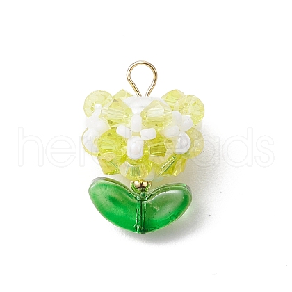 Glass Pendants PALLOY-MZ00672-01-1